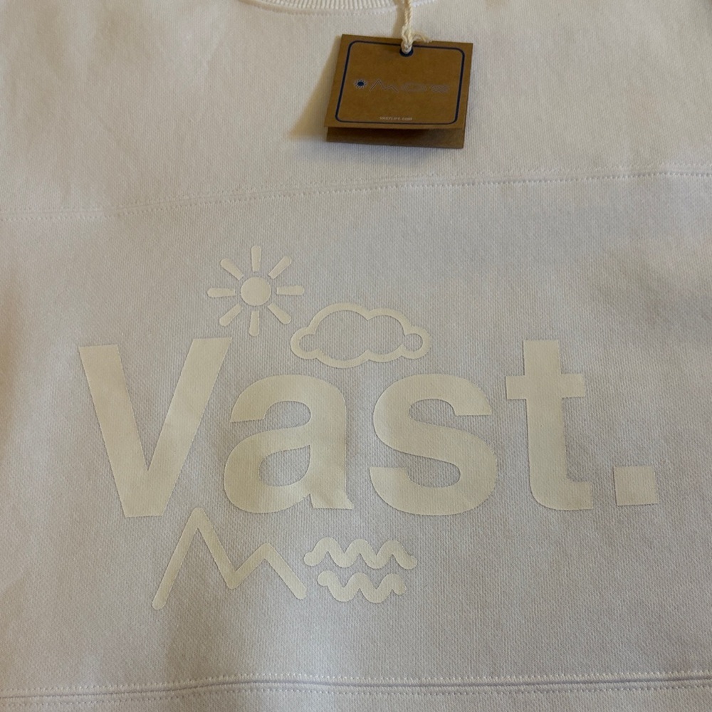 Vast Graphic Sweatshirt ~ Size Large ~ White - Picture 4 of 7